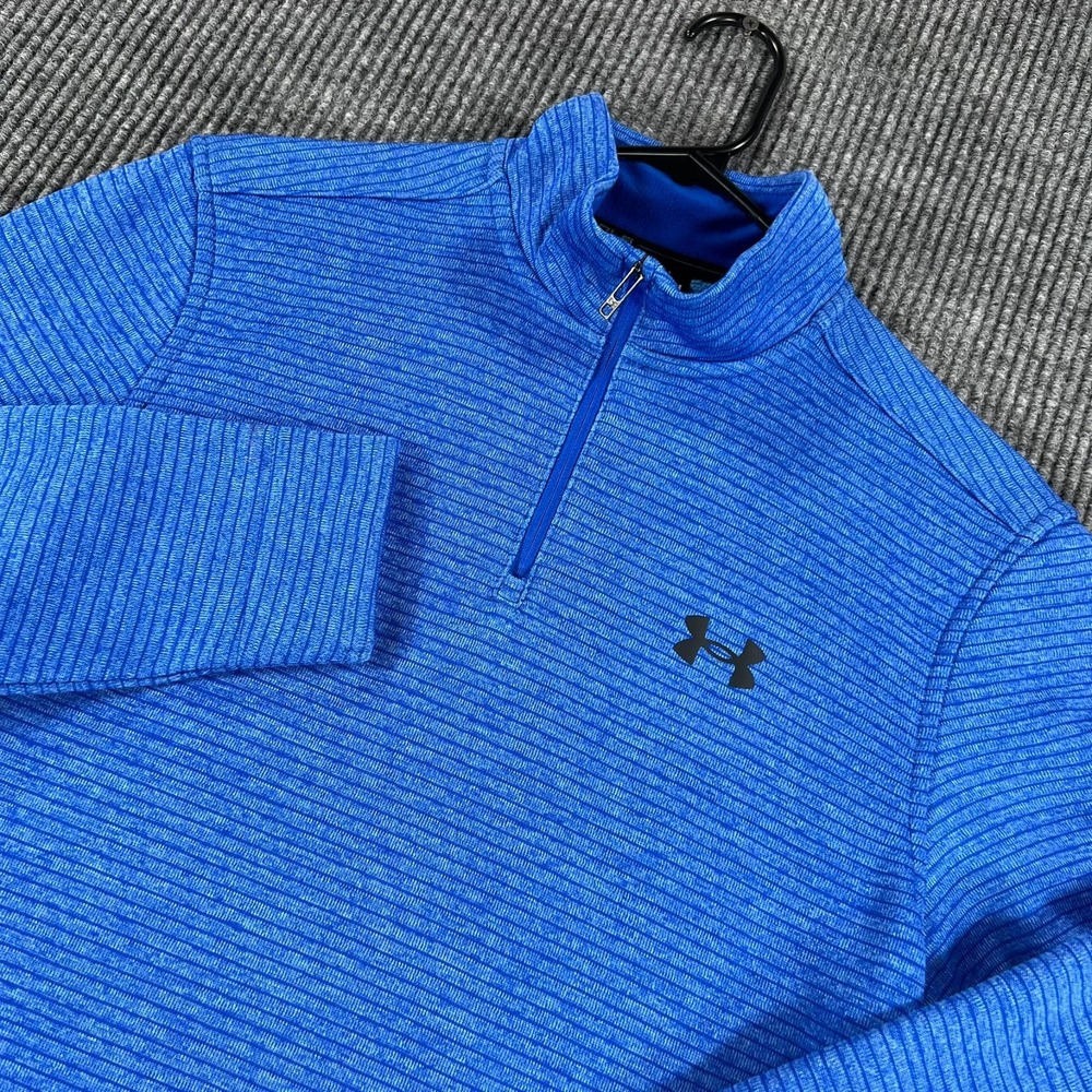 Under Armour Golf Pullover Sweatshirt Mens Small Blue Long Sleeve Storm